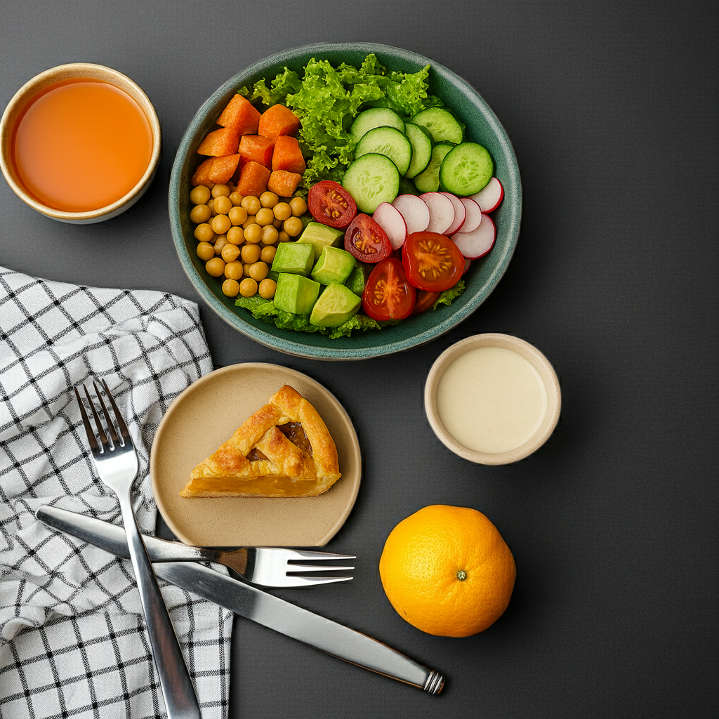 Cocina con Alma - recetas saludables desinflamatorias que sanan, ensalada fresca con ingredientes naturales.