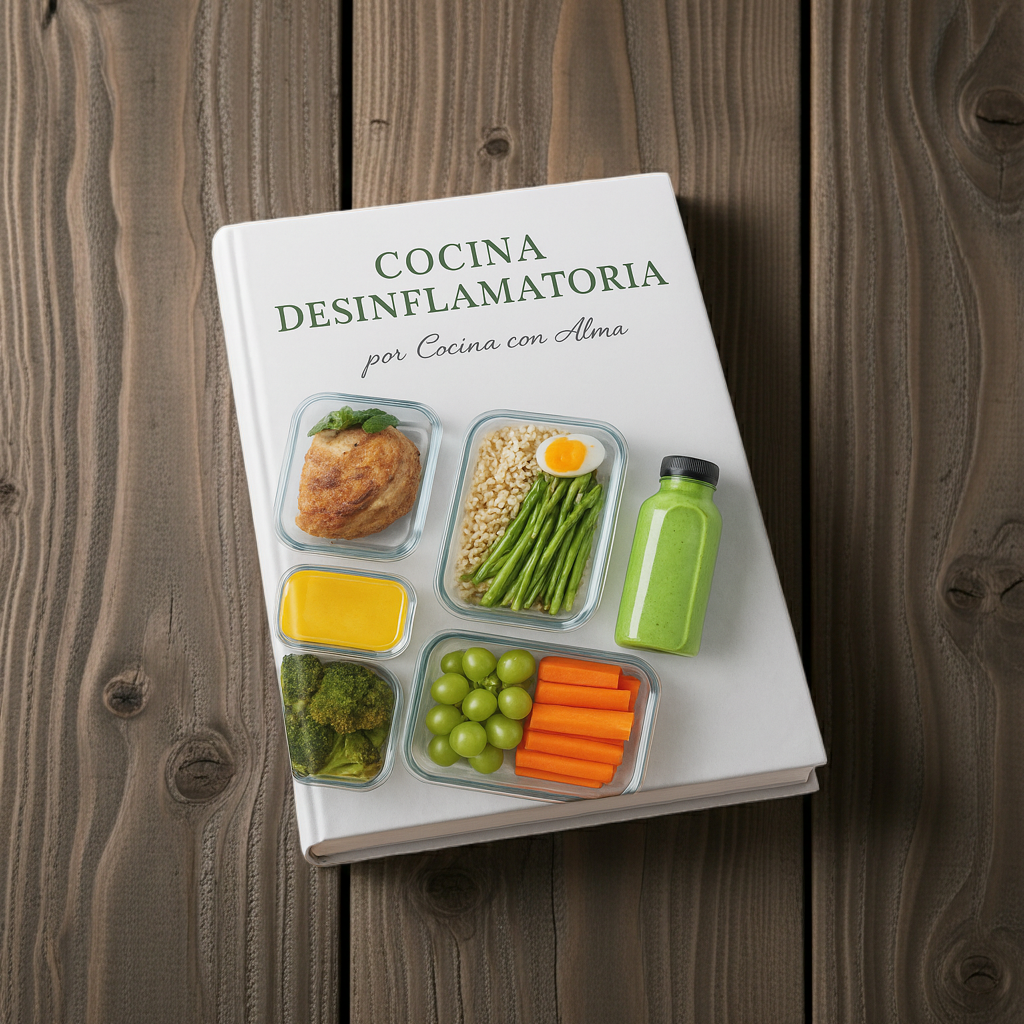 Cocina con Alma - recetas saludables desinflamatorias que sanan en un libro de cocina desinflamatoria.